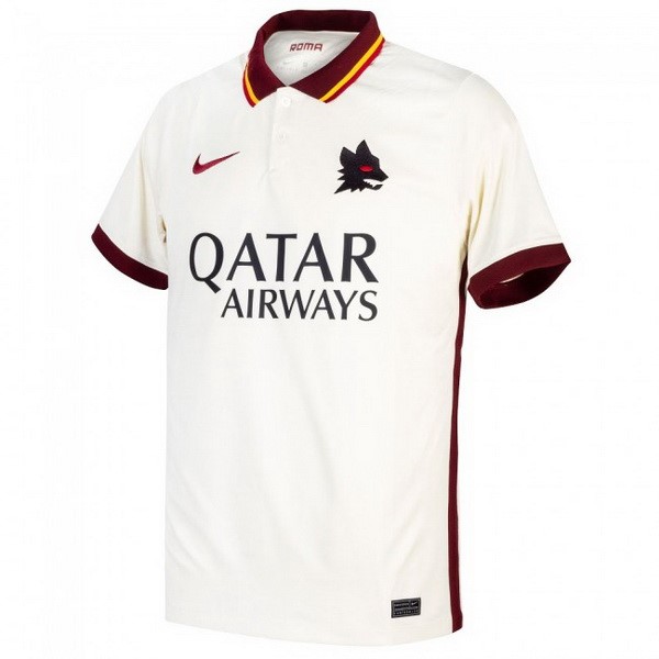 Maillot Football As Roma Exterieur 2020-21 Blanc